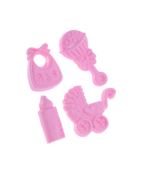 Molde De Silicone Quarteto De Objetos Para Bebe 501 Un Flexarte Lojasantoantonio