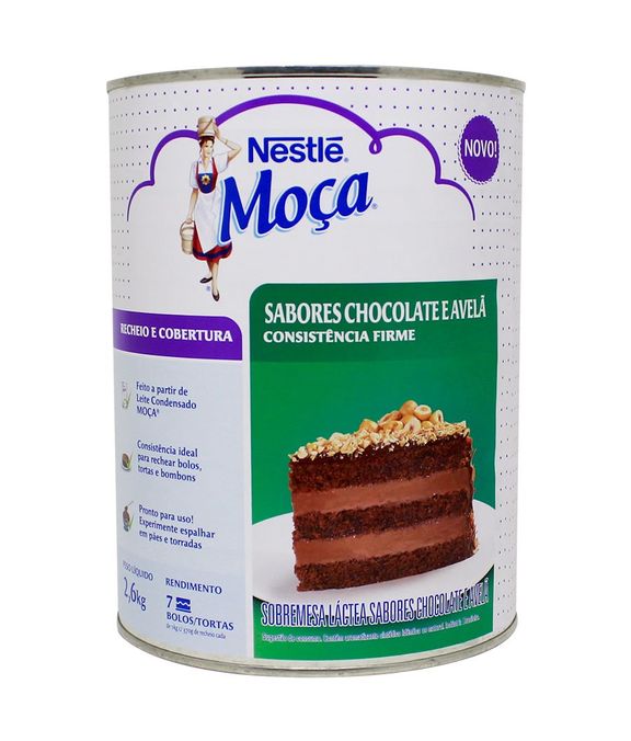 Recheio E Cobertura Chocolate E Avela Moca 2 6kg Nestle Lojasantoantonio