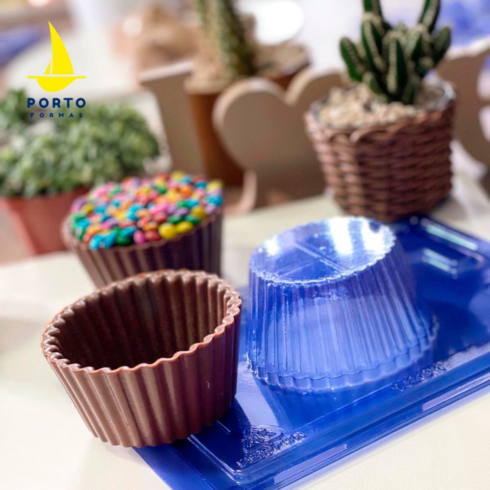 Forma de Acetato com Silicone Cupcake Gigante (1201) un
