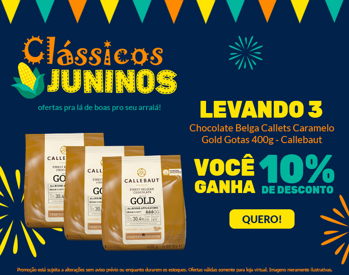 = CLASSICOS JUNINOS - CHOCOLATE GOLD 3 - 10% DE DESCONTO